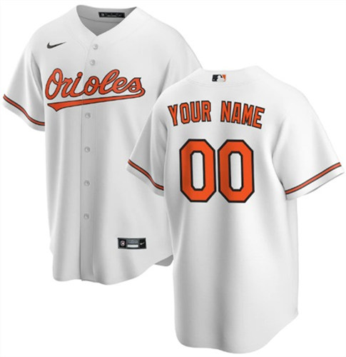Men's White Orioles ACTIVE PLAYER Custom Stitched Basaball Jersey